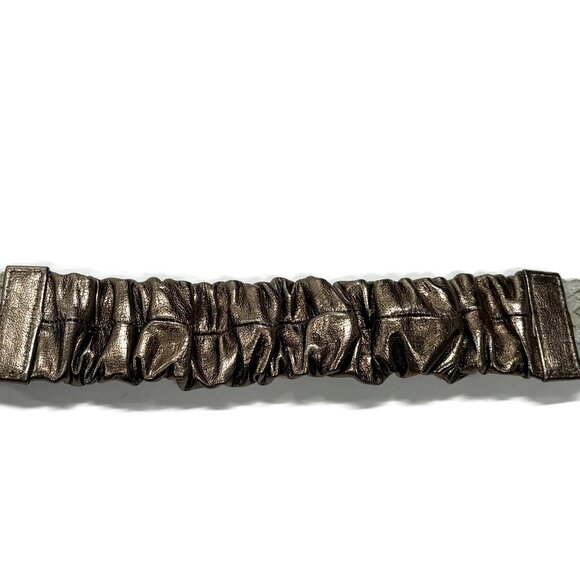 Chicos Bronze Braided Stone Stretch Belt New $79 Womens Small 1.5 x 30 NWT - Picture 8 of 9